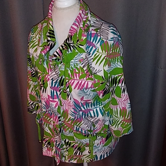 Cotton Button Up Jacket - Picture 2 of 7